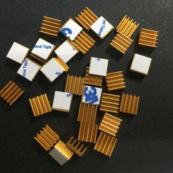 Dissipateur Thermique Adhésif en Aluminium 9*9*5MM  Dissipateur Thermique Adhésif en Aluminium 9*9*5MM