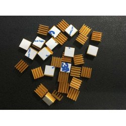 Dissipateur Thermique Adhésif en Aluminium 9*9*5MM  Dissipateur Thermique Adhésif en Aluminium 9*9*5MM