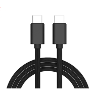 20V 3A 60W Câble de charge rapide PD Type-C à Type-C PD 1M