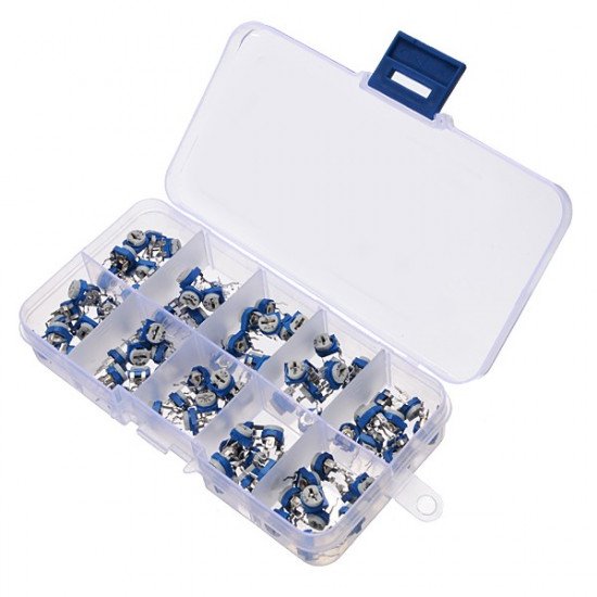 100pcs RM065 Trimpot Horizontal Assortiment Potentiomètre