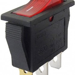 KCD3 bouton rouge On-Off 3Pin DPST Interrupteur à bascule KCD3 bouton rouge On-Off 3Pin DPST Interrupteur à bascule