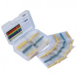 17 valeurs 1 % Assortiment de kits de résistance, 0 Ohm-1M Ohm (paquet de 525) 17 valeurs 1 % Assortiment de kits de résistance, 0 Ohm-1M Ohm (paquet de 525)