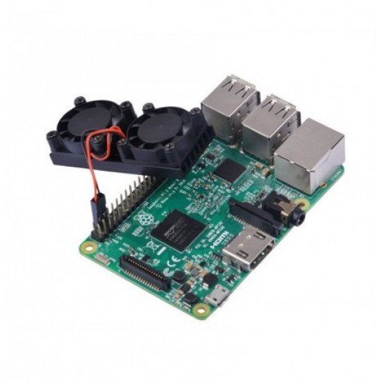 Dual Cooling Fans Heatsink For Raspberry Dual Cooling Fans Heatsink For Raspberry