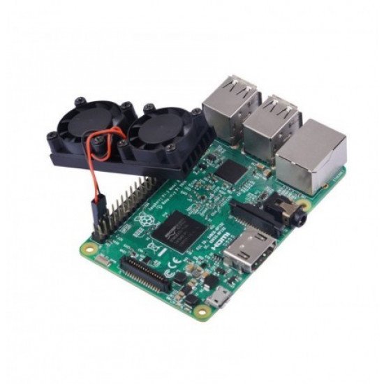 Double Ventilateurs de Refroidissement Pour Raspberry