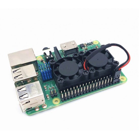 Dual Cooling Fans Heatsink For Raspberry Dual Cooling Fans Heatsink For Raspberry