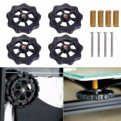 Jeu de 4 vis M4 Vis de ressort d'écrou de nivellement automatique Jeu de 4 vis M4 Vis de ressort d'écrou de nivellement automatique