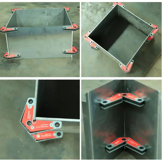 2 pièces WM3-6090S 60 ° 90 ° fort aimant d'angle de soudage