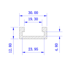 Rail en T en alliage d'aluminium à coulisse 800MM Rail en T en alliage d'aluminium à coulisse 800MM