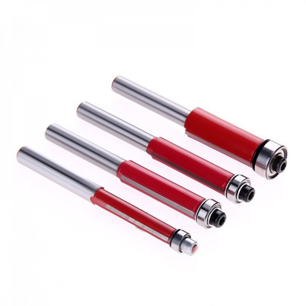 1/4 Inch Copying Milling Bit, Bearing Flush Milling Woodworking 8mm