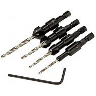 4pcs DB-C2 Ensemble de forets à fraiser pour menuiserie 