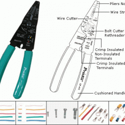  CP-412G Pince à dénuder / coupe-fil - 24-10AWG