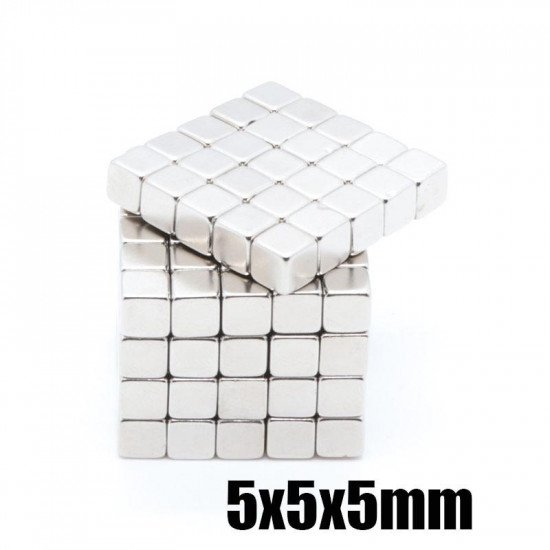Aimants carrés puissants 5x5x5mm