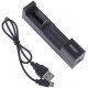 Chargeur USB universel de batterie rechargeable 3.7V pour 18650 