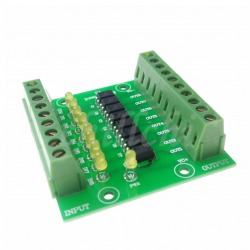 24V entrée 5V sortie optocoupleur panneau de commande d'isolation  8 canaux 24V entrée 5V sortie optocoupleur panneau de commande d'isolation  8 canaux