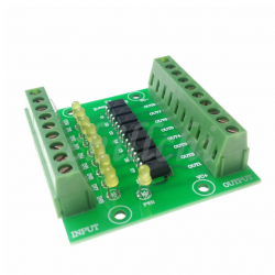 24V entrée 5V sortie optocoupleur panneau de commande d'isolation  8 canaux 24V entrée 5V sortie optocoupleur panneau de commande d'isolation  8 canaux