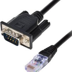 RJ45 mâle vers DB9 RS232 male 1.5m  RJ45 mâle vers DB9 RS232 male 1.5m
