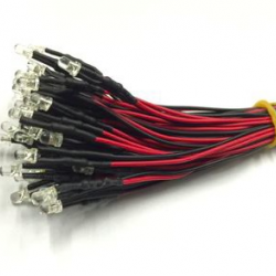 8mm Diode LED Précâblé jaune 3-12V Avec 20 CM Cable 8mm Diode LED Précâblé jaune 3-12V Avec 20 CM Cable
