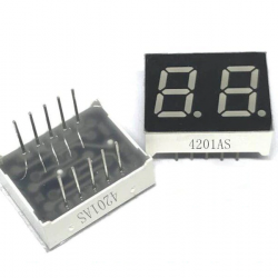 0.8 pouces LED 7 segments 2 Bits Rouge-Common Cathode 0.8 pouces LED 7 segments 2 Bits Rouge-Common Cathode