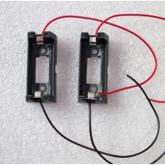 CR123A CR123 16340 Boîte de support de batterie au lithium avec fil de 15 cm