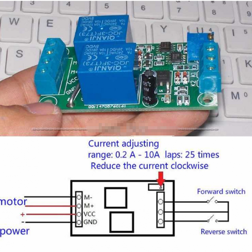 12 V Reverse Controller DCMotor / Actuator Forward