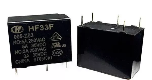 5x HF3FA Relais 24VDC - 4PIN 10A Leistungsrelais Für Automatisierung