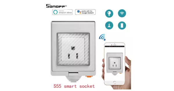 Sonoff Prise Connectée Wifi étanche Pour L'extérieur SON_S55 - Prise  connectée - LDLC