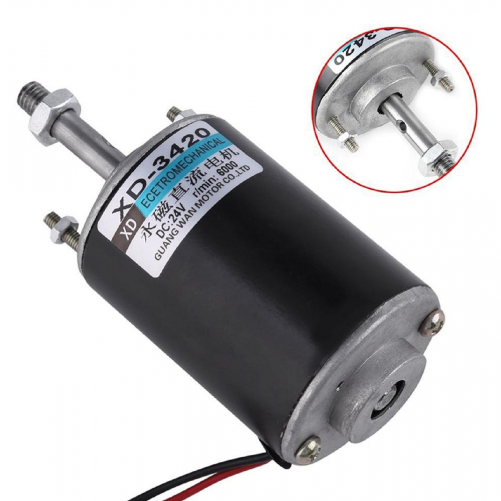 Xd-3420 12V 3500RPM 30W High Speed Cw/Ccw Permanent Magnet Dc Motor For Diy Generator