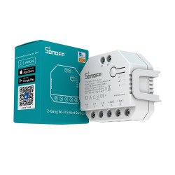 Commutateur de relais intelligent WiFi Sonoff Dual (R3) à 2 gangs avec capteur de puissance Commutateur de relais intelligent WiFi Sonoff Dual (R3) à 2 gangs avec capteur de puissance