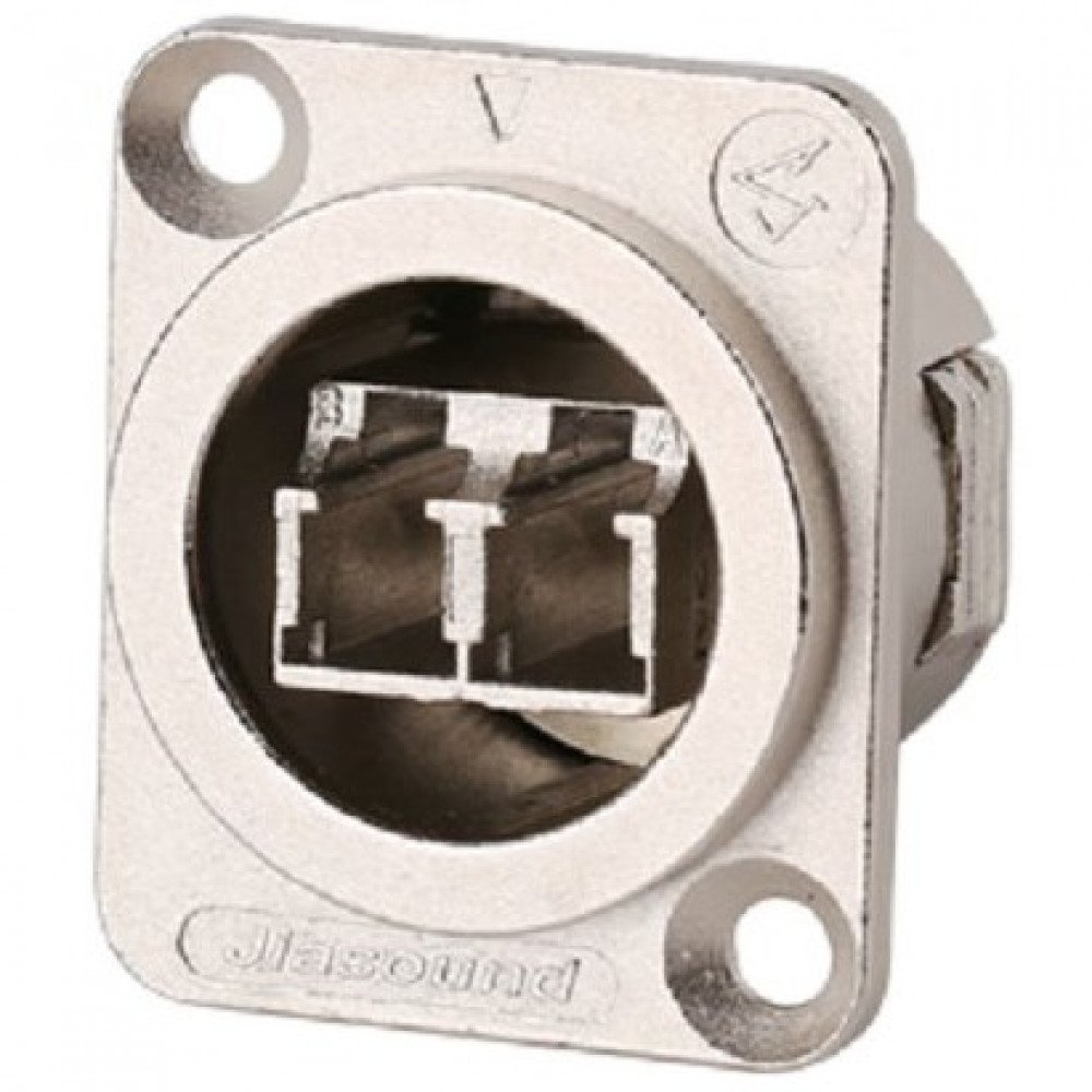 CON-D-LC D-type, Metal LC socket panel mount