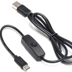 Câble de charge USB Type C 5V 3A avec interrupteur ON /OFF