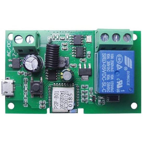 Module Relais Smart Switch WiFi RF 1CH 5V-32V Auto-Verrouillage