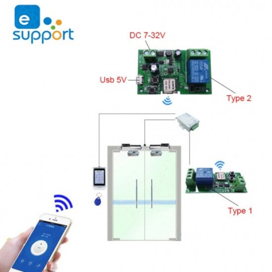 Module Relais Smart Switch WiFi RF 1CH 5V-32V Auto-Verrouillage