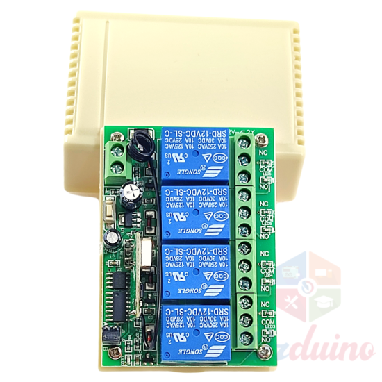 Système de télécommande sans fil RF 4 canaux DC 12V 315/433 MHZ