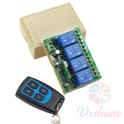 Système de télécommande sans fil RF 4 canaux DC 12V 315/433 MHZ Système de télécommande sans fil RF 4 canaux DC 12V 315/433 MHZ
