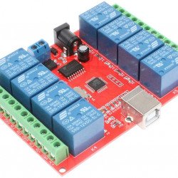 Module de relais à 8 canaux  USB 12V  Module de relais à 8 canaux  USB 12V