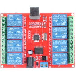 8 Channel 12V relay module  usb 10A