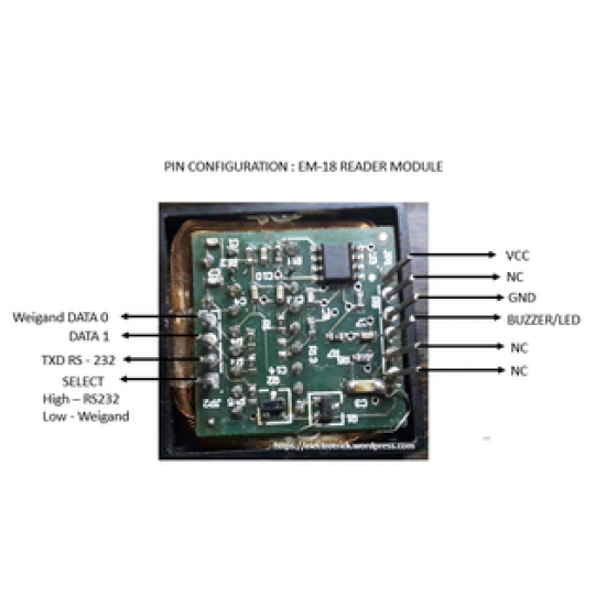 Module EM-18 RFID Lecteur de Carte De proximité 125KHz 