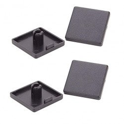 Capuchon d’extrémité de profil en aluminium vslot 20X20 en nylon noir Capuchon d’extrémité de profil en aluminium vslot 20X20 en nylon noir