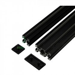 Capuchon d’extrémité de profil en aluminium Vslot 20X40 en nylon noir Capuchon d’extrémité de profil en aluminium Vslot 20X40 en nylon noir