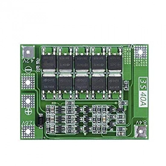 BMS Carte de protection 3S 11.1V 12.6V 40A 18650 