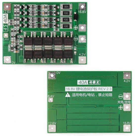 BMS Carte de protection 4S 40A 18650 