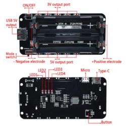 2X18650 Bouclier de batterie au lithium V3 2X18650 Bouclier de batterie au lithium V3