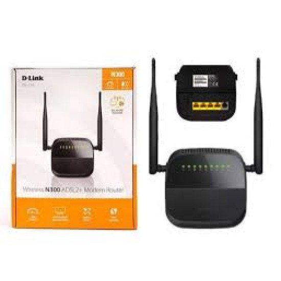 D-Link DSL-124 ADSl2+ Wifi N300 4-Port Modem&Routeur D-Link DSL-124 ADSl2+ Wifi N300 4-Port Modem&Routeur