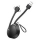 Câble De Recharge Baseus Waterdrop 3-en-1 Micro USB / 8 Broches / Type-C 1.5M - Noir