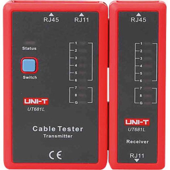 UT681L Testeur de câble pour RJ11 et RJ45