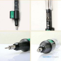 Sd - 9810a - bc 10 en 1 Auto Auto - chargement Ratchet jeu de tournevis Sd - 9810a - bc 10 en 1 Auto Auto - chargement Ratchet jeu de tournevis