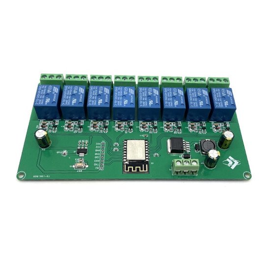 Module relais WIFI 8 canaux ESP8266  sans fil DC 7-28V/5V