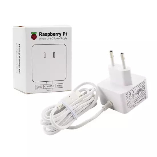 Alimentation Officielle Raspberry Pi 4 (USB-C) - Blanc Alimentation Officielle Raspberry Pi 4 (USB-C) - Blanc