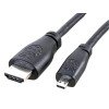 Câble micro HDMI vers HDMI standard (A/M) - 1M