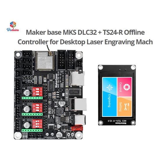 MKS – contrôleur hors ligne 32bits ESP32 avec écran tactile TS24-R et ventilateur 24V